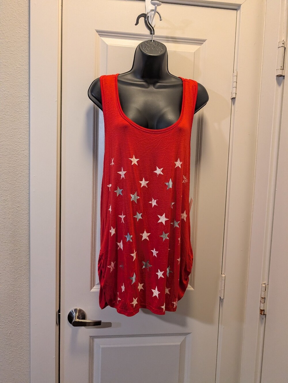 Red & Blue Star Plus Boutique Tank